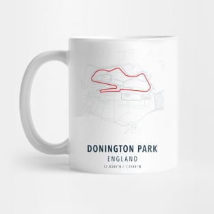 donington park simple map Mug